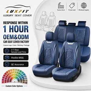 <span class=keywords><strong>Coprisedili</strong></span> Universali in Pelle Nappa Luxfit, Set Completo <span class=keywords><strong>per</strong></span> 5 Posti, Compatibili con Airbag, Produttore OEM ODM, Vendita all'Ingrosso - Product Image 1