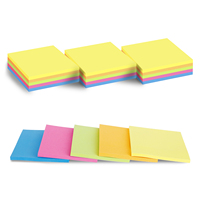Blocs-notes autocollants carrés For Brand D654-15N 3"X3" 75x75mm 45 pages amovibles, plusieurs couleurs