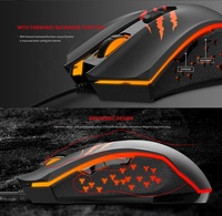 Havit — souris de jeu optique, ergonomique et légère, modèle MS1027, oem, 6 clés, 2021 Dpi, pour Gamer, PC de jeu sur ordinateur, 3600