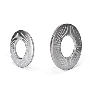 M10 M12 Stainless Steel B8 B8M B8T A453 GR660 A286 Crinkle Knurling Conical Wave Curved Spring Lock Washer DIN137 DIN128 DIN6796