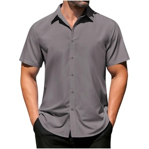 Chemise Hawaïenne Homme Sans Manches à Boutons Corne Imprimé Floral Tissu Sergé Anti-UV Séchage Rapide Anti-Boulochage Chemise de Plage avec Poche - Product Image 4