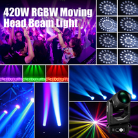 Projecteur de Scène Professionnel 550W à Tête Mobile, Haute Puissance RGBW 14 Couleurs, Stroboscope, Spot, Wash, Zoom DMX512 pour Discothèque, Théâtre, Club, Mariage