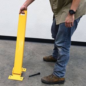 Poteau de sécurité pliable en acier à 2 voies, barrière de stationnement routière, barrière de sécurité pour le trafic, poteau de stationnement automobile, revêtement en poudre – Nouveauté 2025, Offre Spéciale - Product Image 4