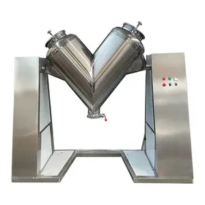 CHINA Stainless Steel 304 Automatic Feed Industry V Type Mixer Coconut Dry Powder Mixer Machine V Blender
