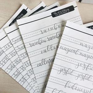 Guida per Principianti A4 sulla Calligrafia Moderna e sul Lettering per Bambini - Product Image 4