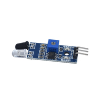 Modul Sensor Penghindaran Rintangan Inframerah IR untuk Diy Robot Mobil Pintar Reflektif Fotolistrik 3PIN 3.3-5V Pemasangan DIP