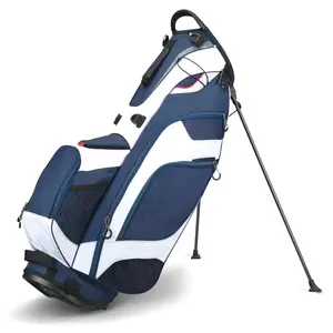 निर्माता कारखाने उच्च गुणवत्ता 14 रास्ता शीर्ष के साथ पूर्ण लंबाई डिवाइडर गोल्फ खड़े बैग अनुकूलित स्टैंड गोल्फ क्लब बैग मुद्रण