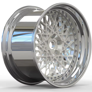 Hoàn toàn tùy chỉnh 2 miếng bạc giả mạo bánh xe vành xe đa nói 8j-12j cho A5 x 112 cb66.6 4 Series 5x120 cb72.6 CC 5x112 - Product Image 1