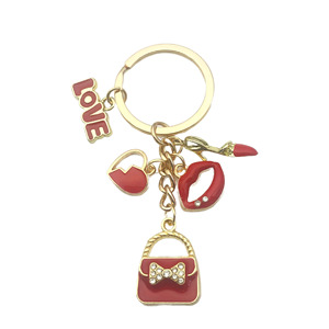 Porte-clés élégant <span class=keywords><strong>rouge</strong></span> Saint-Valentin, rose magique, fleur de cerisier, porte-clés créatif, porte-clés de sac, cadeau promotionnel - Product Image 3