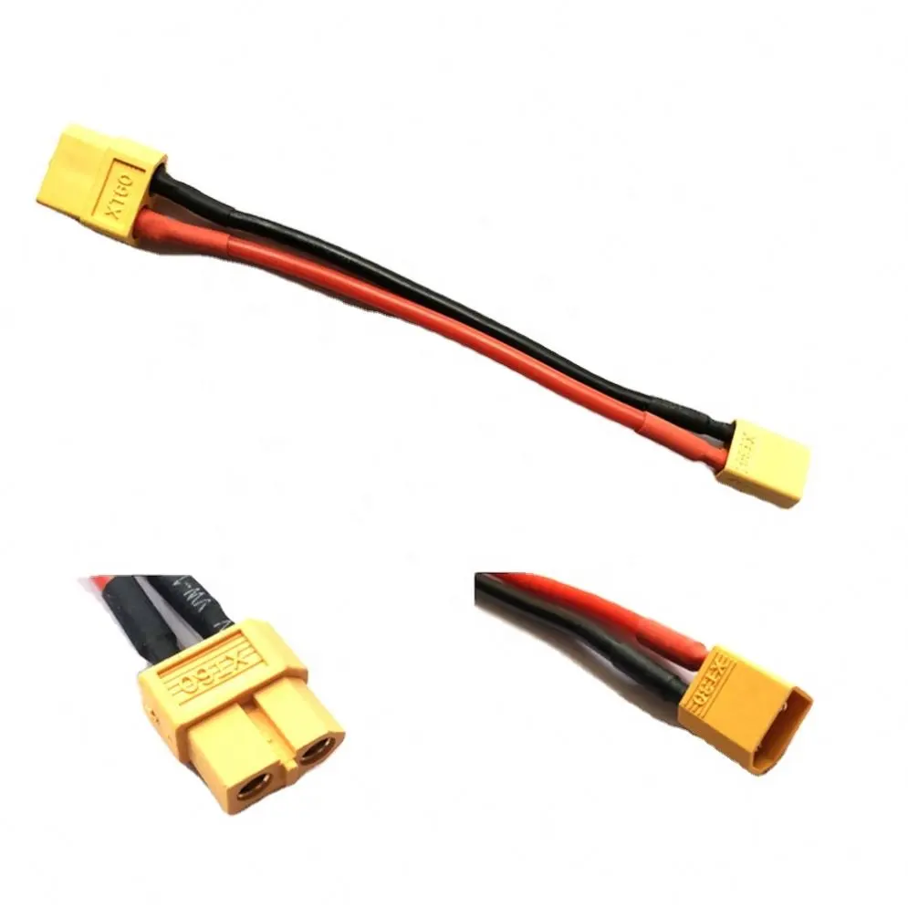 XT60 EC5 EC3 T Deans 4.0mm 3.5MM JST SM Tamiya Plug Female to Male Adapter Connectors 10 12 14 16Awg 10cm for RC Lipo Battery