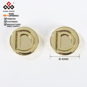 Puxador de Gaveta Circular Invisível de Zinco com Acabamento Dourado, Puxador Oculto para Móveis Tatami - Product Image 4