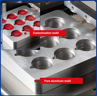 Machine de scellage semi-automatique pour cornets de crème glacée, scelleuse thermique personnalisée pour tubes en papier imprimés pour l'emballage de snacks