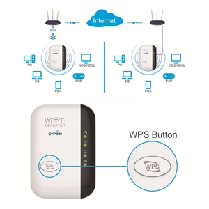 Amplificateur de signal Wi-Fi à vitesse rapide 300 Mbps, prise EU, petite taille, 2,4 GHz, répéteur de point d'accès sans fil, amplificateur de signal Internet - Product Image 4