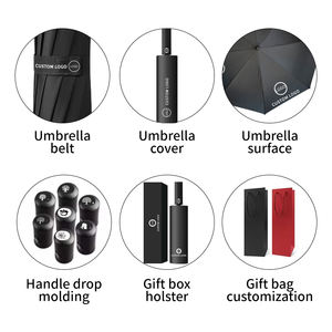 Bastones <span class=keywords><strong>de</strong></span> Caminar Resistentes al Viento, Bastón con Paraguas, Regalo para Abuelo y Abuela, Bastón <span class=keywords><strong>de</strong></span> Senderismo con Paraguas y Logotipo Impreso - Product Image 6