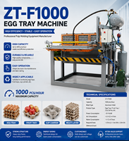 Machine manuelle rotative simple pour plateaux à œufs en pâte à papier, 500-1000 pièces/heure, moule personnalisé en plastique/aluminium pour usage domestique 2026