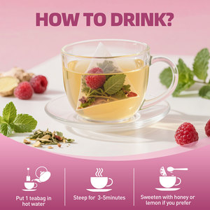Hormonas Femeninas, Bolsitas de Té de Hierbas Naturales, Té para el Qi y la Sangre, y Té Metabólico que Apoya la Vitalidad Juvenil, Vida Útil de 24 Meses - Product Image 3