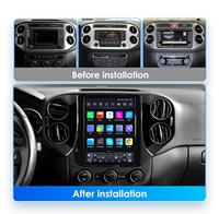 CARUPEZ 9.7 pouces Android GPS DSP autoradio pour Tiguan 1NF 2007-2016 Vertical Tesla Style Navigation 8 cœurs pour lecteur