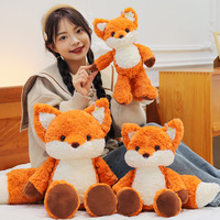 Peluche renard mobile, adorable coussin renard en peluche pour filles, cadeau