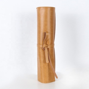CHANGRONG Custom 3-Knife Slots Brown Leather Chef Knife <strong>Roll</strong> <strong>Bag</strong> Portable and Durable for <strong>Tool</strong> Storage OEM and ODM Supported - Product Image 6