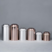 Boîte en étain hermétique personnalisée avec logo, pour café, thé, épices, de qualité alimentaire, avec double couvercle, matériaux recyclés