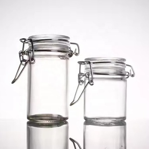 1.6-Ounce 50ml Herb Storage Mini Stash Jars avec Clamp Style Joint en <span class=keywords><strong>caoutchouc</strong></span> Joint hermétique Flacons anti-odeurs - Product Image 2