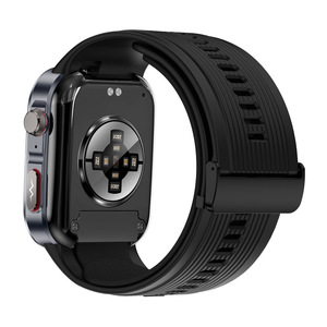 Montre connectée sport RH67 SOS avec rappel de chute, écran AMOLED, bracelet en silicone pour la mesure de la tension artérielle par pompe à air, ECG, fréquence cardiaque et suivi de bien-être - Product Image 4