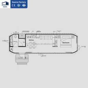 <span class=keywords><strong>Casa</strong></span> Contenedor de Dos Pisos de 20 pies x 40 pies, Estilo Cápsula Espacial Futurista, para Hoteles y <span class=keywords><strong>Airbnb</strong></span>, con Panel Solar, Cocina y Baño - Product Image 3