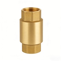 Válvula de Retención Gaobei de Cobre Unidireccional con Resorte para Control de Agua, Materiales de Fontanería de Alta Calidad, Latón Forjado Duradero de 1/2" a 2" con EPDM