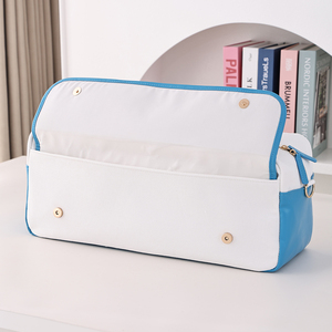 Multi <strong>Compartment</strong> Organizer for Tile Set Multicolor Canvas Mahjong <strong>Bag</strong> Portable Travel Storage <strong>Tote</strong> <strong>Bag</strong> <strong>with</strong> Detachable Strap - Product Image 5