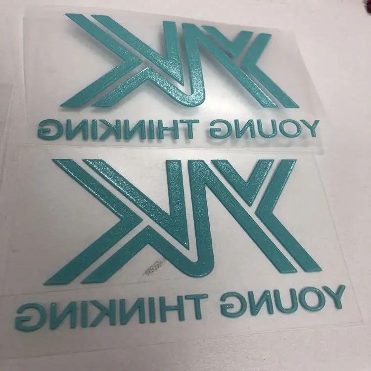 Stiker pakaian vinil Transfer panas bermerek pakaian silikon 3D layar kustom desain cetak Transfer panas HUAYINGXING CN;FUJ