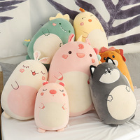 Petit super mignon kawaii peluches dessin animé animal licorne dinosaure peluche confortable doux lit de couchage jouet oreiller en peluche
