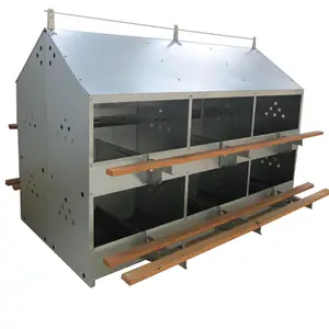 Poultry Breeder Nest Box Automatic Laying Hen Nest hot galvanized