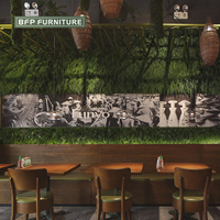 Ensembles de meubles de restaurant BFP, table et chaises en bois pour projets personnalisés à usage commercial