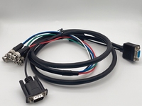 كابل VGA إلى D-SUB ذكر 15 سن مخصص معزول، كابل DB9 DB15 DB25 ذكر إلى ذكر/أنثى معزول بالـ PVC للإلكترونيات