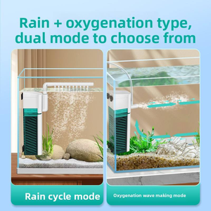 초저소음 수족관 내부 필터 생화학 스펀지 레인 에어레이션 어항용 잠수형 파워 필터 - Product Image 4