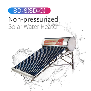 Chauffe-eau solaire électrique domestique commercial Tube sous vide Boîte ondulée durable sous pression 5 ans de garantie <span class=keywords><strong>Anglais</strong></span> <span class=keywords><strong>facile</strong></span> - Product Image 4