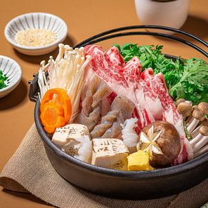 หม้อซูกิยากิเหล็กหล่อญี่ปุ่นปรุงรส หม้อเทสึเนเบ หม้อชาบูพร้อมฝาไม้ - Product Image 3