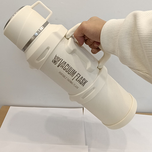 Extra <strong>Large</strong> Stainless Steel Vacuum <strong>Flask</strong> with Handle and Lid 24hrs Hot/Cold Thermal Insulation BPA Free for Travel - Product Image 3