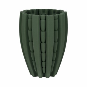 Vaso in porcellana scolpita con design testurizzato per soggiorno e decorazioni per la casa - Product Image 2