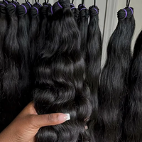 Cabello Virgen Vietnamita Birmano Sin Procesar de Proveedores, Paquetes de Cabello Humano con Cutícula Alineada, Ondulado Natural, Estilo Ondas Profundas Sueltas