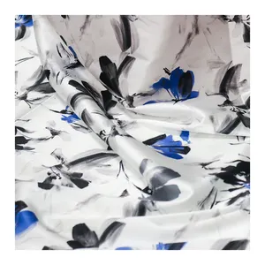 100% Organic Polyester Woven Spun Fabrics Custom Antique Orchid Printed for Garments for Girls' Sleepwear and Underwear