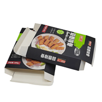 Emballages personnalisés en carton pour aliments surgelés, imprimés en couleur, en matériaux recyclés, écologiques, pour vente en gros, pour plats préparés