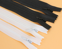 Usine Spot 3 #   Fermeture éclair invisible en nylon multicolore de 10 cm, écologique, personnalisable, à glissière unique, à extrémité fermée, pour robe, oreiller, sac