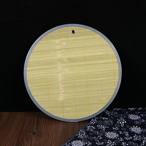 Bamboo Dumpling <b>Mats</b> Round With Iron Edging Multi Size For Kitchen Use - Product Image 3
