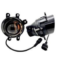 Feux antibrouillard LED pour voiture super lumineux 3,0 pouces Bi-LED, faisceau haut/bas, étanches, universels, avec lentille de projecteur, lot de 2