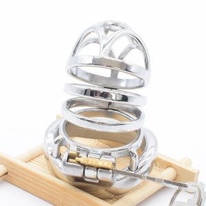 NUUN 2.95" Chastity Penis Cage Stainless Steel Cock Cage Male Chastity Device Bondage BDSM Sex <b>Toys</b> Lock Dicks Metal Sex Cages - Product Image 5