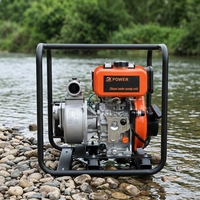 Hochleistungs-Wasserpumpe 2 3 4 Zoll Diesel-Wasserpumpe 4-Takt-Pumpe für Landwirtschaftliche Bewässerung und Notfallentwässerung