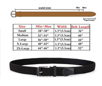 Ceinture tressée en toile extensible réglable pour femmes et hommes, 1 3/8 pouces, pour pantalons de golf, décontractés et jeans