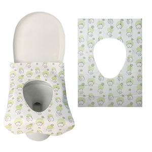 Coprisedili impermeabili per WC monouso coprisedile monouso con adesivo gratuito - Product Image 6