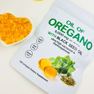 Viên nang dầu oregano nguyên chất OEM, viên nang mềm dầu oregano với dầu hạt đen, 180 viên mềm cho sức khỏe tiêu hóa và hô hấp - Product Image 6